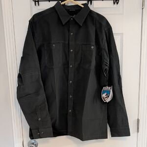 Kuhl Men's Long Sleeve Button Down Shirt. Color: Carbon Size: Large